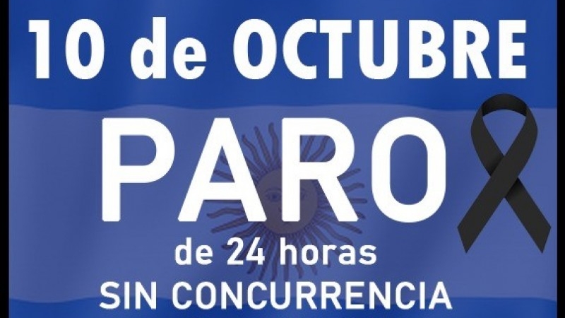 Paro de 24hs sin concurrencia a los puestos de Trabajo 