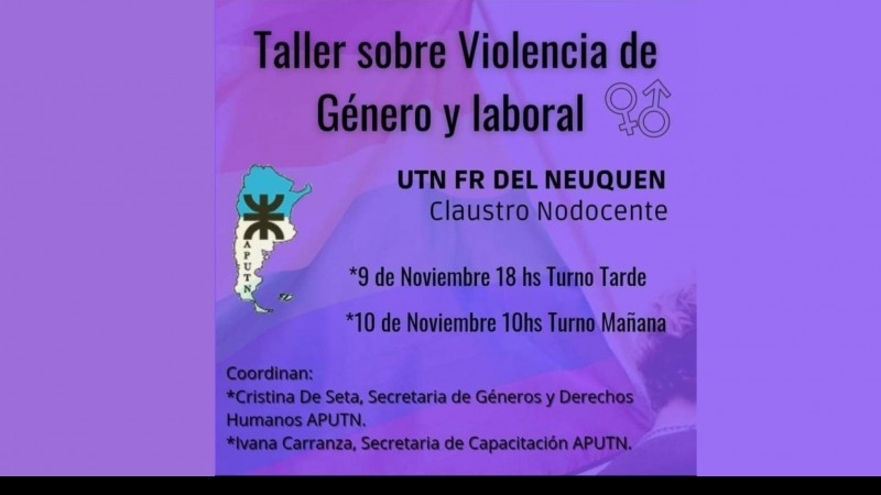 Taller sobre Violencia de Género y Laboral en la Facultad Regional Del Neuquén