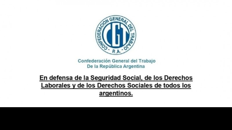 Comunicado CGT - En Defensa de los Derechos de los/as Argentinos
