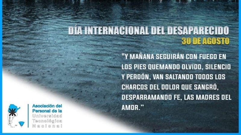 30 de agosto - Día Internacional del Detenido-Desaparecido