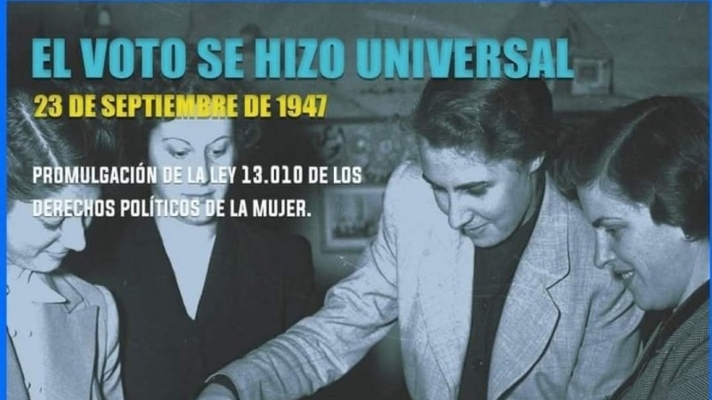23 de septiembre: Día Nacional de los Derechos Políticos de la Mujer